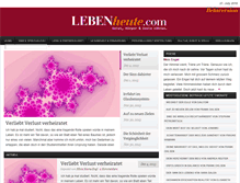 Tablet Screenshot of lebenheute.com